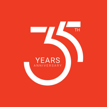 Anniversary Logo 35 Years Stock Illustration - Download Image Now