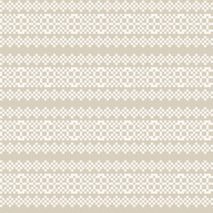 Snowflakes Fair Isle Seamless Pattern Design