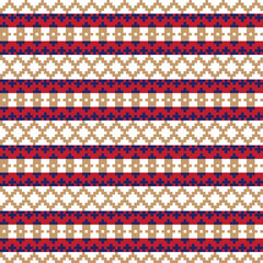 Argyle Fair Isle Seamless Pattern Design