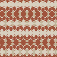 Argyle Fair Isle Seamless Pattern Design