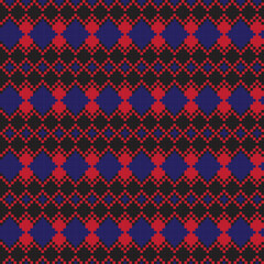 Argyle Fair Isle Seamless Pattern Design