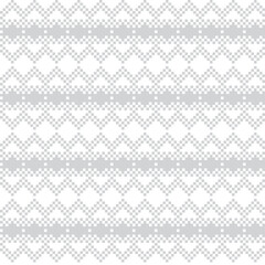 Snowflakes Fair Isle Seamless Pattern Design