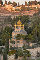 The Russian Orthodox Church of Saint Mary Magdalene, Jerusalem, Israel
