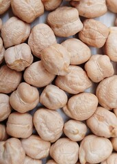 close up of a pile of Chickpeas or Grams 