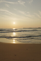 能登半島輪島市門前町黒島の夕景　8月