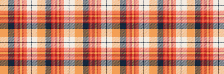 Plaid pattern design. Tartan fabric texture. Check textile in vector.