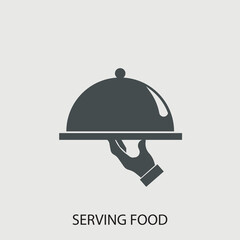Serving food icon