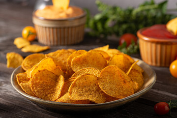 Tortilla chips witch chilli