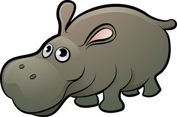A hippo hippopotamus safari animals cartoon character
