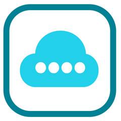 Cloud icon sign for web and app