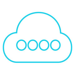 Cloud icon sign for web and app
