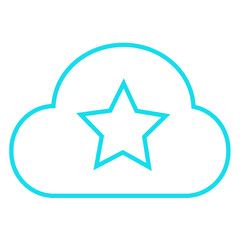 Cloud icon sign for web and app