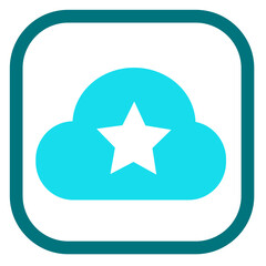 Cloud icon sign for web and app