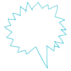 Obraz na płótnie Canvas Speech Bubble icon hand drawn
