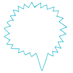Speech Bubble icon hand drawn