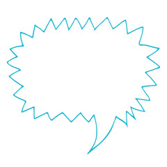 Speech Bubble icon hand drawn