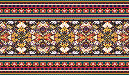 seamless ethnic pattern design.Geometric ethnic oriental ikat pattern traditional Design.ethnic oriental pattern,fabric,embroidery.Mexican pattern.merican pattern.latin african.indian fabric.Mexican