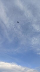 airplane in the sky