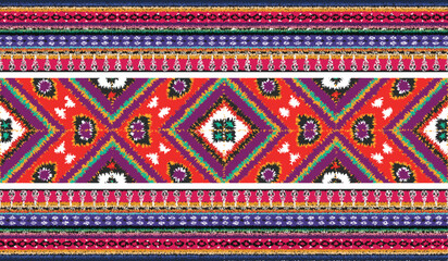 seamless ethnic pattern design.Geometric ethnic oriental ikat pattern traditional Design.ethnic oriental pattern,fabric,embroidery.Mexican pattern.merican pattern.latin african.indian fabric.Mexican
