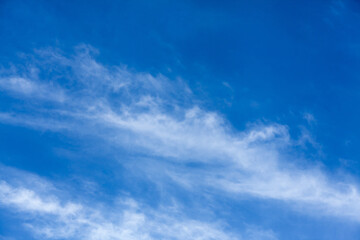 White clouds in the blue sky. sky background