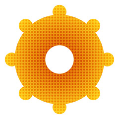 simple flat weather icon dots