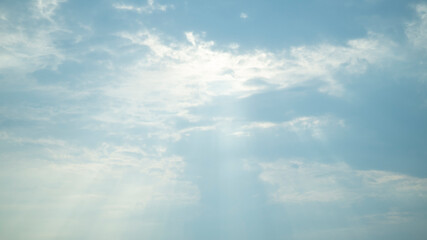 White cloud on blue sky