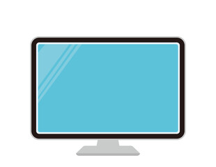 パソコン　液晶画面　ベクターイラスト
