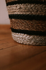 Wicker backet for storage