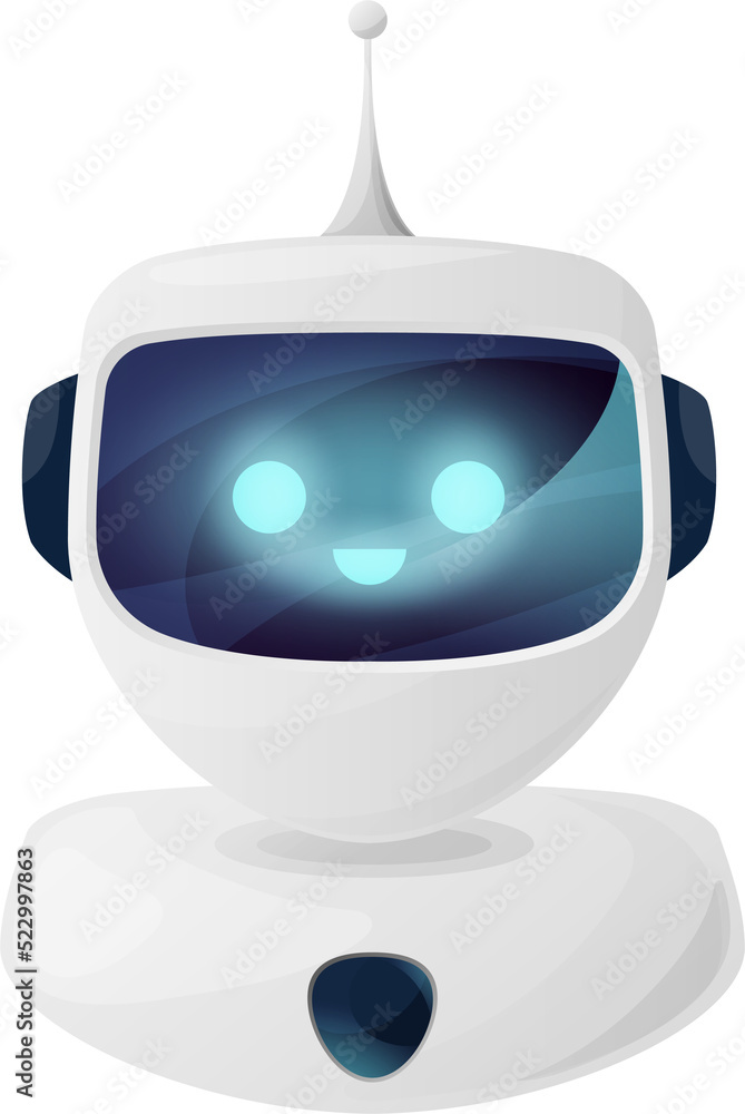 Poster funny chatbot online help customer assistant bot
