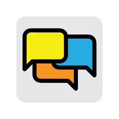 communication icon. editable vector