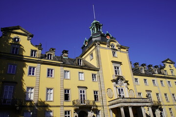 Obraz premium Bückeburg Castle is a castle in Bückeburg and the ancestral seat of the House of Schaumburg-Lippe, the princely house that ruled the state of Schaumburg-Lippe until 1918. Germany.