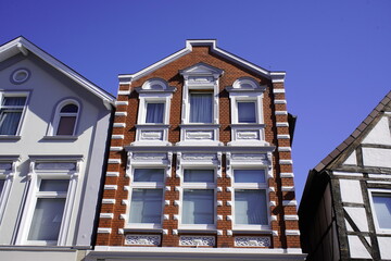 Historic buildings in Buckeburg, Germany.