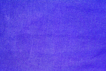 Blue linen fabric background or texture