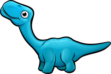 An apatosaurus or diplodocus dinosaur animals cartoon character