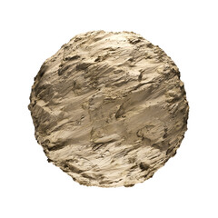 Dry Sand Desert Brown Environment Isolated on Transparent Background