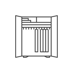 wardrobe icon vector. Modern simple vector icon for your design. closet icon vector