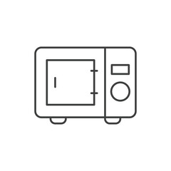 Electric oven vector isolated on White Background. Editable Stroke