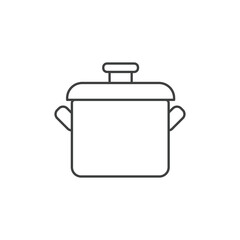 Pot icon isolated vector illustration, Steam Pot Icon
