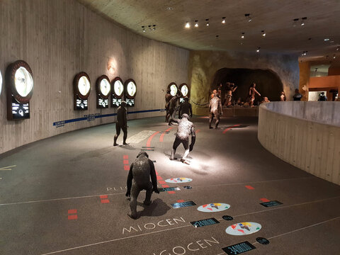 Krapina, Croatia - July 10, 2022: The Neanderthal Museum in Krapina, Croatia