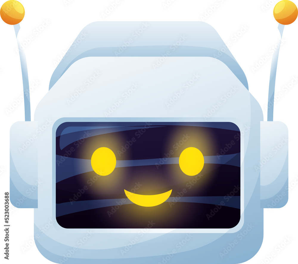 Aufkleber virtual chatter chatbot online support bot helper