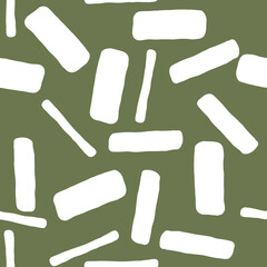 Geometric seamless abstract vector pattern with repeating rectangles and squares. Colourful composition style design for print, backdrop, background, textile, fabric products, wrapping and wall paper.