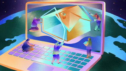 Global cooperation using the internet