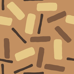 Geometric seamless abstract pattern with repeating rectangles and squares. Colourful ethnic composition style design for print, backdrop, background, textile, fabric products, wrapping and wall paper.