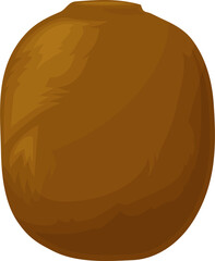 Kiwi fruit isolated cartoon exotic tropical food