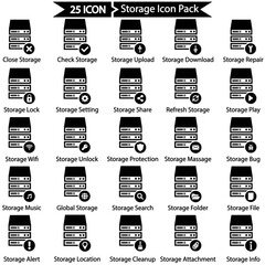 Storage Icon Set