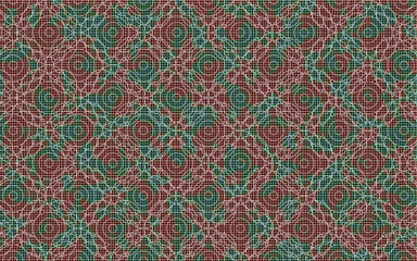 white green and red glow fabric texture pattern tiles graphic art design