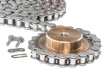 Chain and sprocket of an industry machine