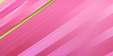 Abstract pink background with gold lines design