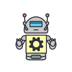 robot technology with business work