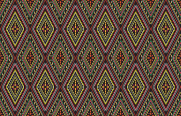 Geometric ethnic pattern design for background or wallpaper.